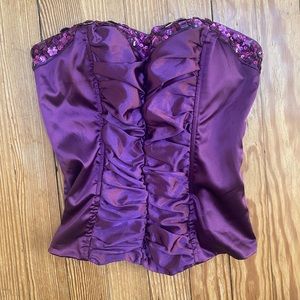 Jeweled corset/ bustier